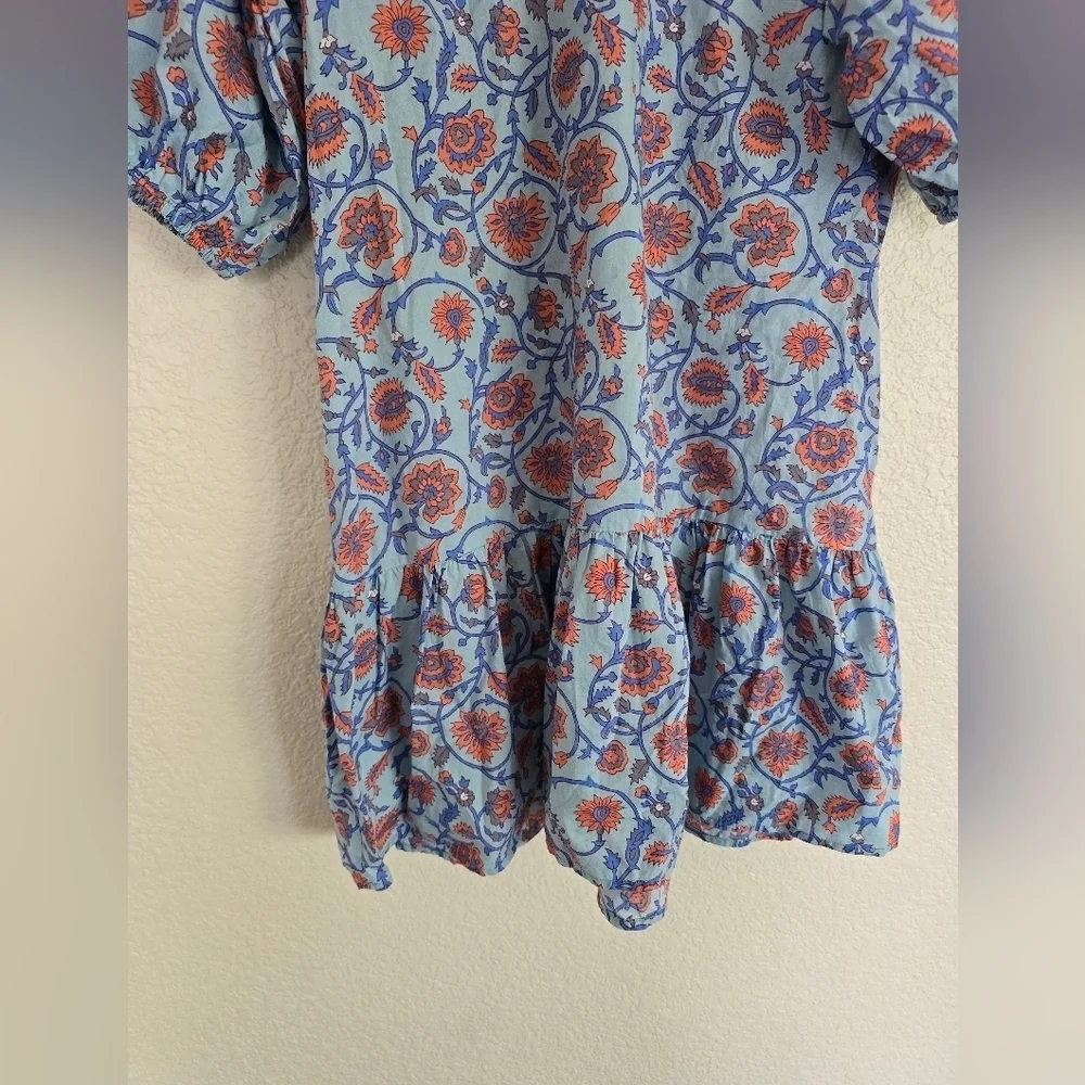 Sundry Viola Floral V Neck Cotton Dress Midi size 2 - Picture 4 of 9